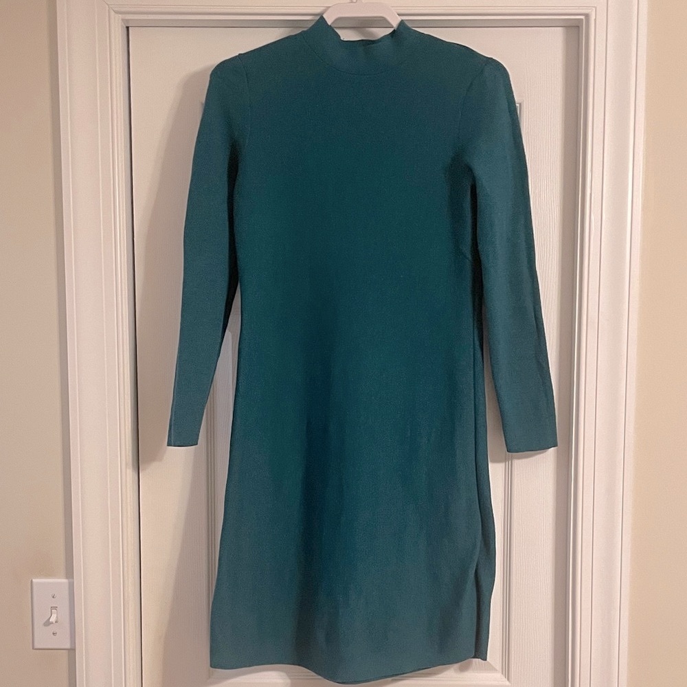 J. Jill Teal Sweater Dress XS